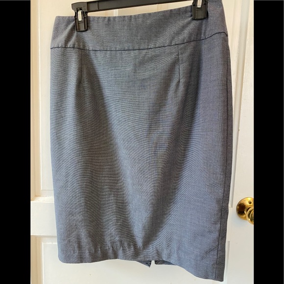 Grey/Blue Pencil Skirt - Size 10 - Picture 2 of 4